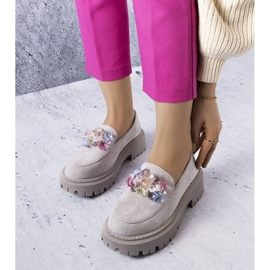 PA1 Szürke brogues kristályokkal a Levasseur-től 1