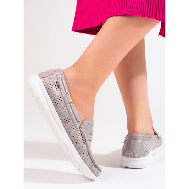 Női Shelovet szürke velúr naplopók 2