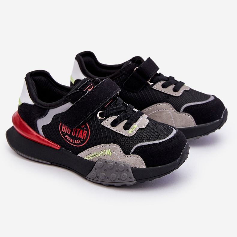 Gyermek tornacipő Memory Foam System Big Star LL374224 Fekete 1