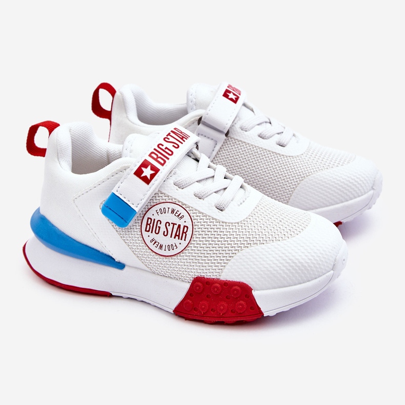 Alacsony gyermek sportcipő Memory Foam System Big Star LL374213 fehér 1