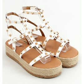 Alize White szegecses espadrill szandál fehér 1