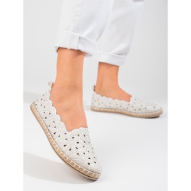 W. Potocki Női áttört balerina Potocki fehér 1