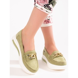 Női Shelovet zöld, ékelt cipzár 2