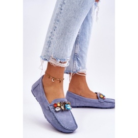 Női velúr cipők, kristályokkal, kék Lucille 2 Női velúr cipők, kristályokkal, kék Lucille 2