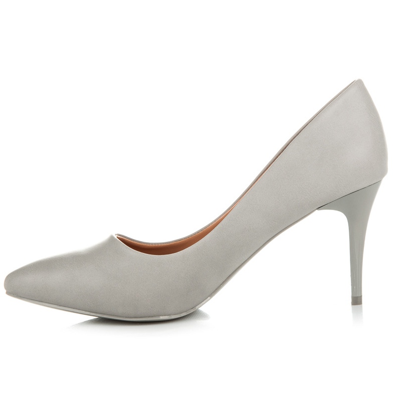 Ideal Shoes Szürke magassarkú 1