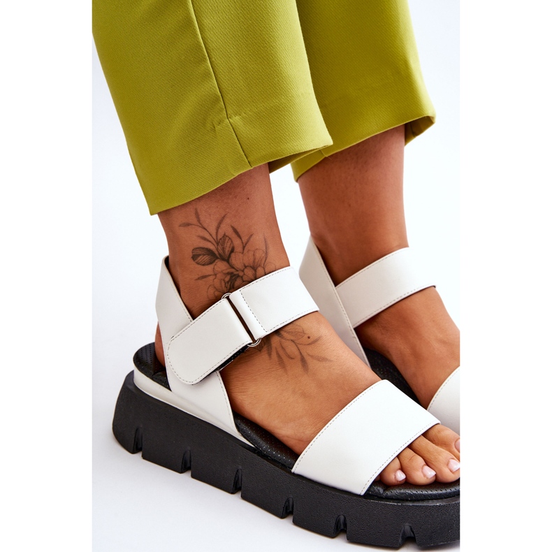 Vinceza Női bőr szandál fehér Katte 1