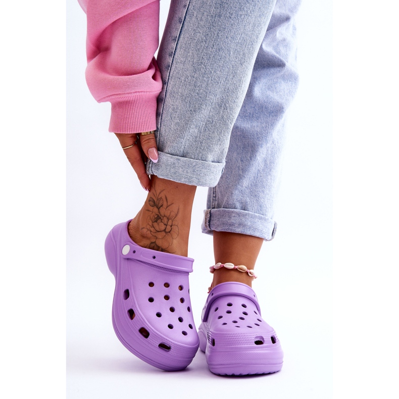 FS1 Női hab papucs Crocs Purple Coline ibolya 1