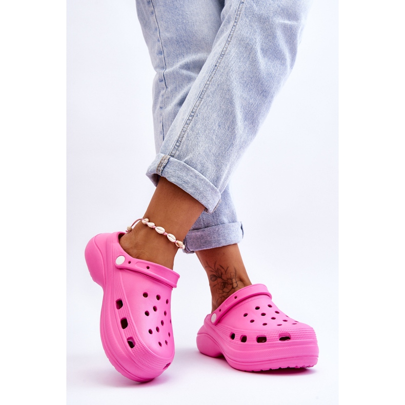 Női hab papucs Crocs Sötét Pink Coline rózsaszín 2 Női hab papucs Crocs Sötét Pink Coline rózsaszín 2