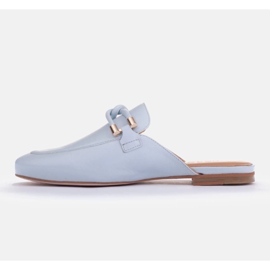 Marco Shoes Papucs díszítéssel kék 2