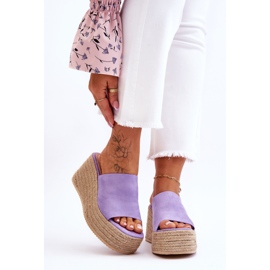 FS1 Női Wedge And Platform papucs Lila Ysabel 1