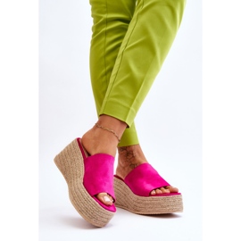 FS1 Női ék és platós papucs Fukszia Ysabel rózsaszín 2 FS1 Női ék és platós papucs Fukszia Ysabel rózsaszín 2