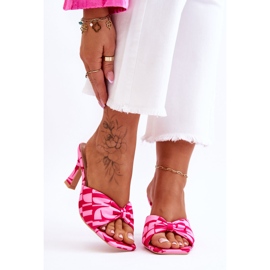 Divatos magassarkú, rózsaszín Floria mintával 1 Divatos magassarkú, rózsaszín Floria mintával 1