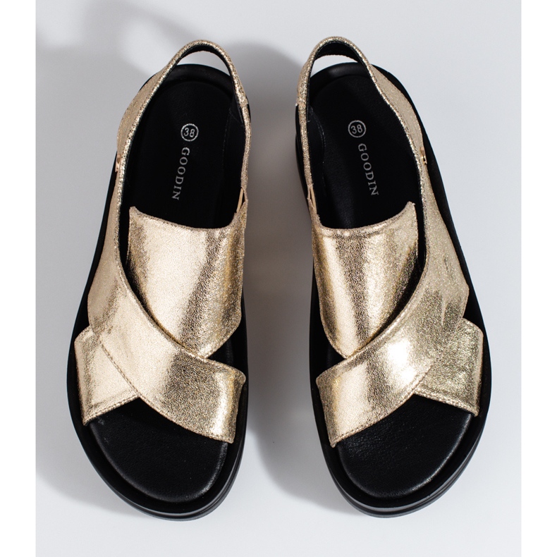 Női arany Shelovet ékszandál aranysárga 2