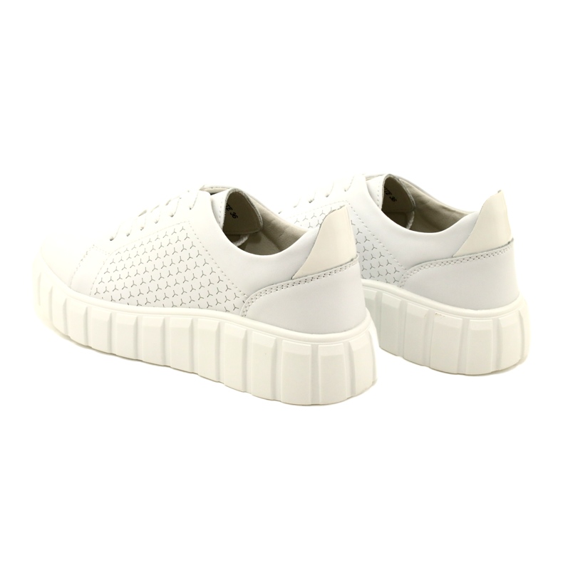 Evento 23PB32-5739 fehér bőr kötött tornacipő 6