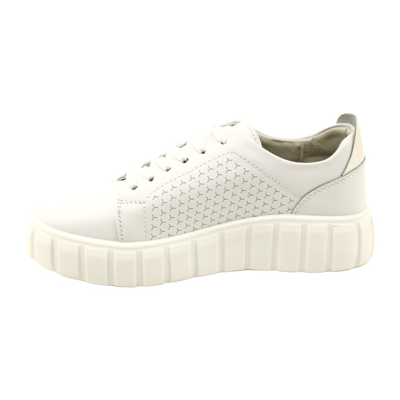 Evento 23PB32-5739 fehér bőr kötött tornacipő 2