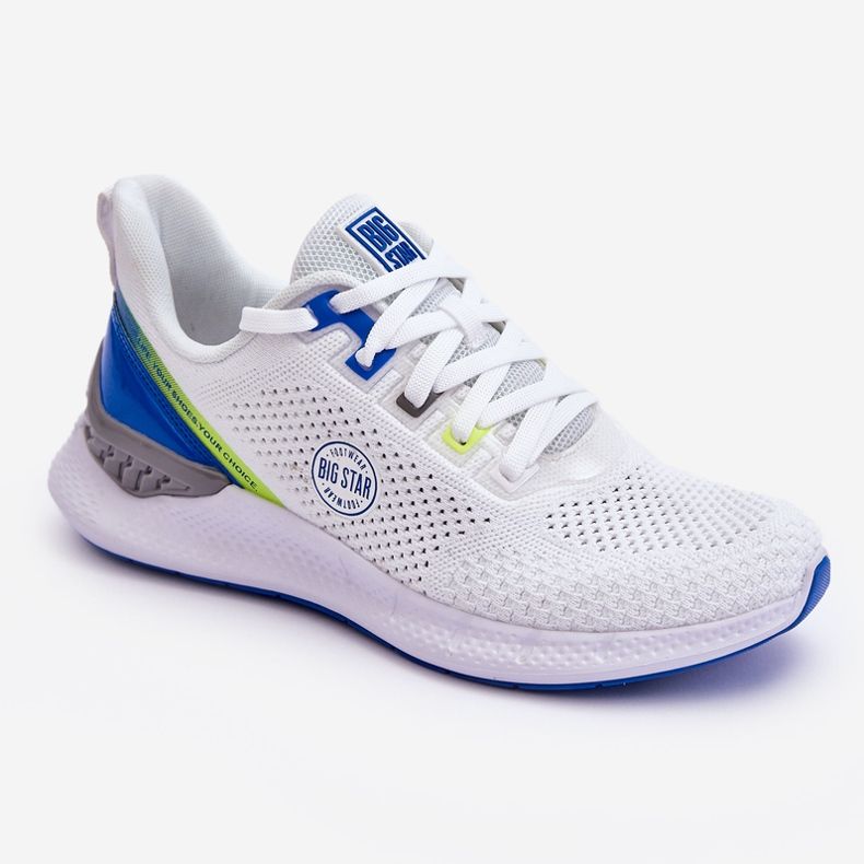 Kényelmes férfi tornacipő Memory Foam Big Star LL174102 fehér 1 Kényelmes férfi tornacipő Memory Foam Big Star LL174102 fehér 1
