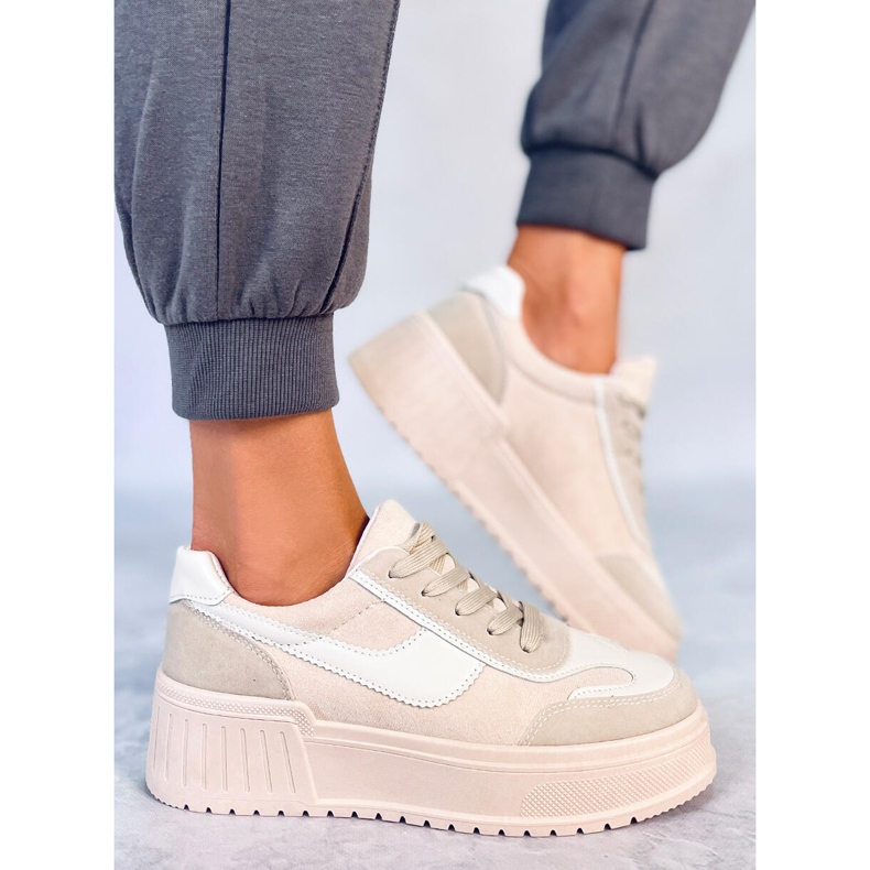 BM Platform tornacipő Foret Beige bézs 2