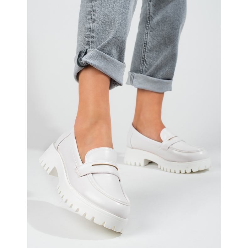 Fehér női Shelovet platformcipők 1