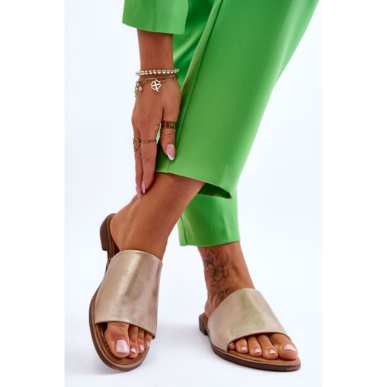 Női bőr bőr arany szárnyak aranysárga 2