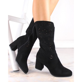 M. DASZYŃSKI Női fekete tavaszi cowboy csizma M.Daszyński SA156-11 1 M. DASZYŃSKI Női fekete tavaszi cowboy csizma M.Daszyński SA156-11 1