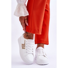 Diahna női tornacipő fehér és arany színben 1 Diahna női tornacipő fehér és arany színben 1