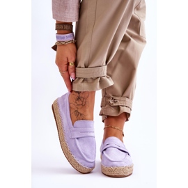 FI1 Női velúr Espadrilles Purple Keyla ibolya 1