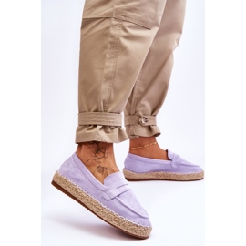 FI1 Női velúr Espadrilles Purple Keyla lila 2