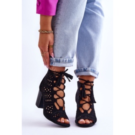 FB1 Áttört fekete magassarkú csizma Letya 1 FB1 Áttört fekete magassarkú csizma Letya 1