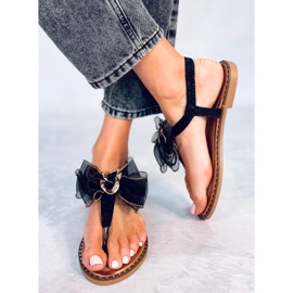 Seastar Farina Fekete masnis papucs 1