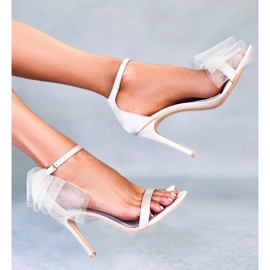 Seastar Laurence Beige masni tűsarkú szandál bézs 1