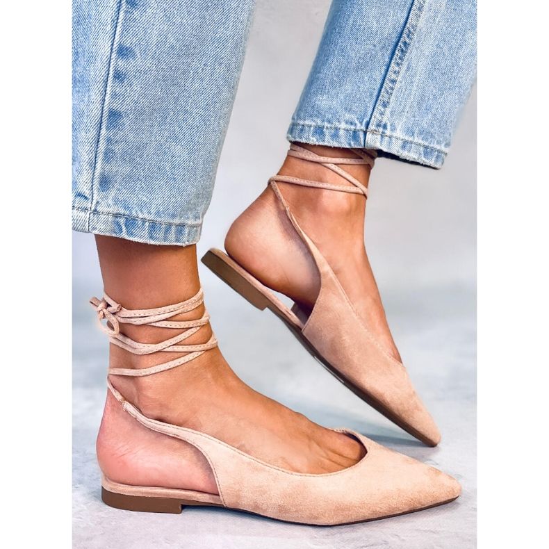 PA1 Dentoni Nude Slingback Ballet Flats bézs 2