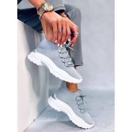 Vesco Grey zoknis sportcipő szürke 2