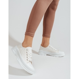 PA1 Női platform tornacipő Shelovet fehér 2