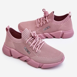 Női könnyű tornacipő Memory Foam System Big Star JJ274266 Pink rózsaszín 1