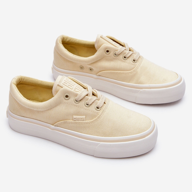Big Star Fabric Platform tornacipő LL274144 Világossárga 1