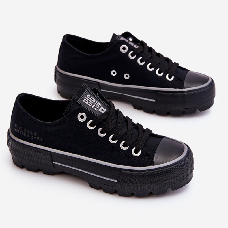Fabric Platform tornacipő Big Star LL274149 Fekete 1
