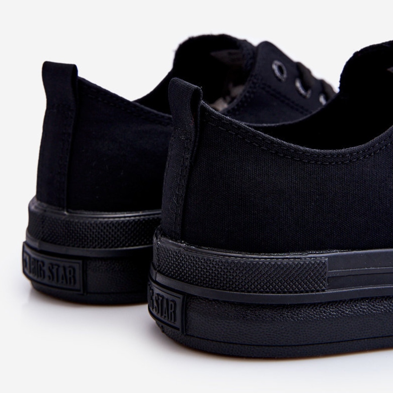 Big Star alacsony fűzős tornacipő LL274967 fekete 1