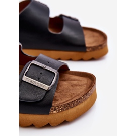 Klasszikus női Big Star papucs LL274477 fekete 1