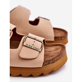 Klasszikus női Big Star papucs LL274478 bézs 1