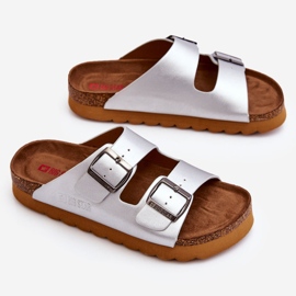 Klasszikus női Big Star papucs LL274476 ezüst 1