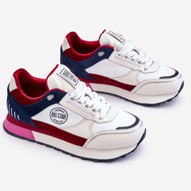 Sneakers Memory Foam System Big Star LL274369 fehér-piros 1