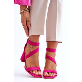 Női velúr magassarkú szandál Fuchsia Lanes rózsaszín 1 Női velúr magassarkú szandál Fuchsia Lanes rózsaszín 1