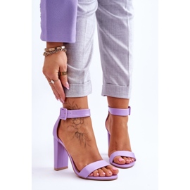 Lila Georgina magassarkú szandál 1