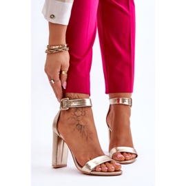 Arany Georgina Heeled szandál aranysárga 1