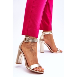 Arany Georgina Heeled szandál aranysárga 2