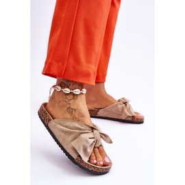 PS1 Wendy sötét bézs parafa papucs 2