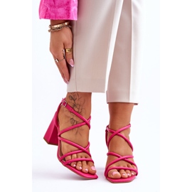 FJ1 Klasszikus magassarkú szandál Fuchsia Lucetta rózsaszín 1