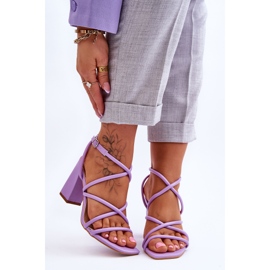 Klasszikus magassarkú szandál Lila Lucetta 1