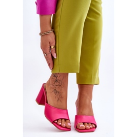 FJ1 Női bőr klasszikus papucs Fuchsia Loara rózsaszín 1