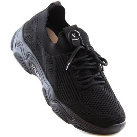 Fekete női bebújós sportcipő Vinceza 13574 1